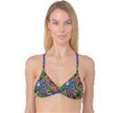 Dubai Abstract Art Reversible Tri Bikini Top View3