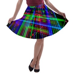 Electronics Board Computer Trace A-line Skater Skirt