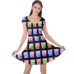 Email At Internet Computer Web Cap Sleeve Dresses by Nexatart