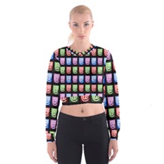 Email At Internet Computer Web Women s Cropped Sweatshirt by Nexatart