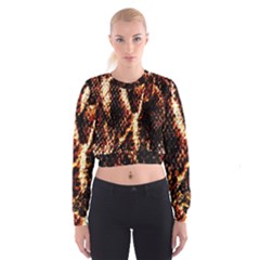 Fabric Yikes Texture Women s Cropped Sweatshirt