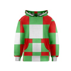 Fabric Christmas Colors Bright Kids  Pullover Hoodie