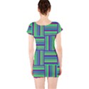 Fabric Pattern Design Cloth Stripe Short Sleeve Bodycon Dress View2