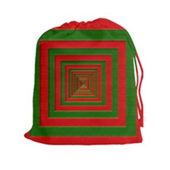 Fabric Texture 3d Geometric Vortex Drawstring Pouches (xxl)