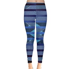 Fabric Texture Alternate Direction Leggings  by Nexatart