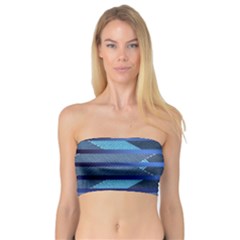 Fabric Texture Alternate Direction Bandeau Top by Nexatart