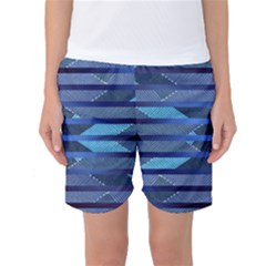 Fabric Texture Alternate Direction Women s Basketball Shorts by Nexatart
