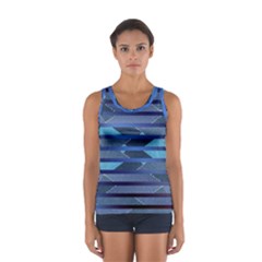 Fabric Texture Alternate Direction Women s Sport Tank Top  by Nexatart