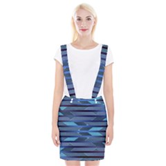 Fabric Texture Alternate Direction Suspender Skirt by Nexatart