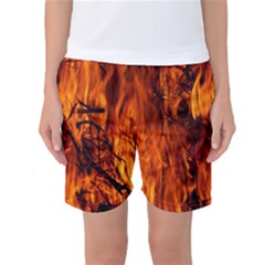 Fire Easter Easter Fire Flame Women s Basketball Shorts