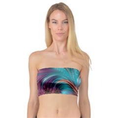 Feather Fractal Artistic Design Bandeau Top by Nexatart