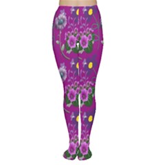 Flower Pattern Women s Tights