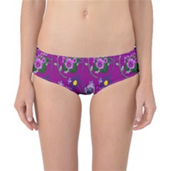 Flower Pattern Classic Bikini Bottoms