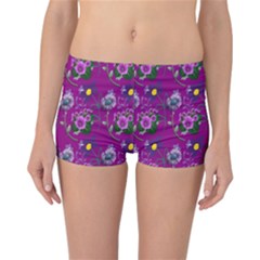 Flower Pattern Reversible Bikini Bottoms