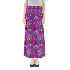 Flower Pattern Maxi Skirts