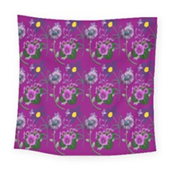 Flower Pattern Square Tapestry (Large)