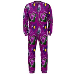 Flower Pattern Onepiece Jumpsuit (men)  by Nexatart