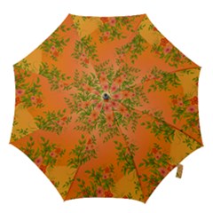 Flowers Background Backdrop Floral Hook Handle Umbrellas (Medium)