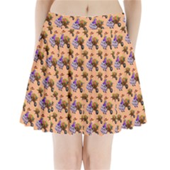 Flowers Girl Barrow Wheel Barrow Pleated Mini Skirt by Nexatart