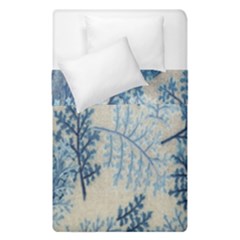 Flowers Blue Patterns Fabric Duvet Cover Double Side (single Size) by Nexatart