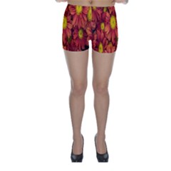 Flowers Nature Plants Autumn Affix Skinny Shorts by Nexatart