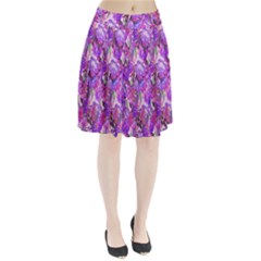 Flowers Abstract Digital Art Pleated Skirt by Nexatart