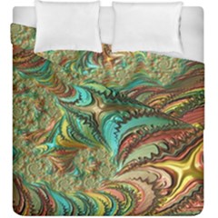 Fractal Artwork Pattern Digital Duvet Cover Double Side (king Size) by Nexatart