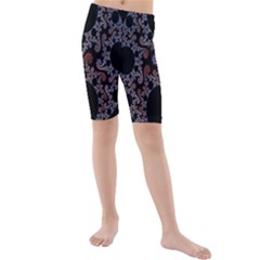 Fractal Complexity Geometric Kids  Mid Length Swim Shorts