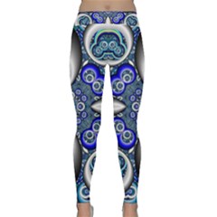 Fractal Cathedral Pattern Mosaic Classic Yoga Leggings by Nexatart