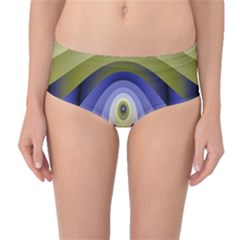 Fractal Eye Fantasy Digital Mid-waist Bikini Bottoms by Nexatart