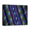 Fractal Blue Lines Colorful Deluxe Canvas 20  x 16   View1