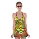 Fractals Ball About Abstract Halter Swimsuit Dress View1