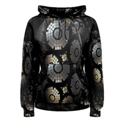 Fractal Sphere Steel 3d Structures Women s Pullover Hoodie