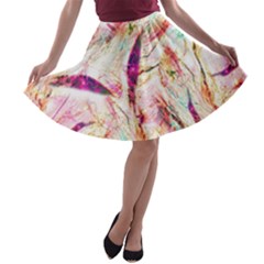 Grass Blades A-line Skater Skirt by Nexatart