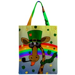 Irish Giraffe Zipper Classic Tote Bag by Valentinaart