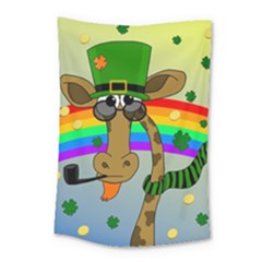 Irish Giraffe Small Tapestry by Valentinaart