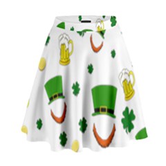 St. Patrick s day pattern High Waist Skirt