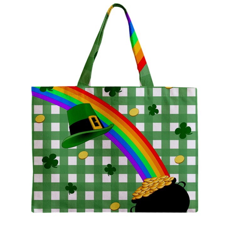 St. Patrick s day rainbow Zipper Mini Tote Bag