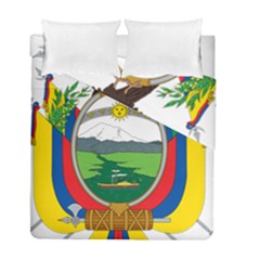 Coat Of Arms Of Ecuador Duvet Cover Double Side (full/ Double Size)