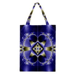 Fractal Fantasy Blue Beauty Classic Tote Bag by Nexatart