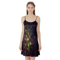 Fractal Flame Light Energy Satin Night Slip