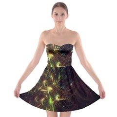 Fractal Flame Light Energy Strapless Bra Top Dress