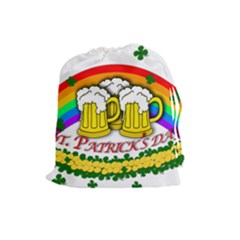 Beer Drawstring Pouches (large)  by Valentinaart