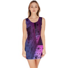 Fractals Geometry Graphic Sleeveless Bodycon Dress by Nexatart