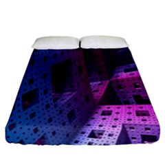 Fractals Geometry Graphic Fitted Sheet (california King Size)