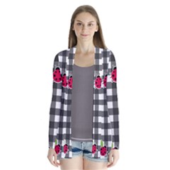 Ladybugs Plaid Pattern Cardigans