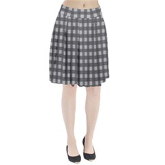 Gray Plaid Pattern Pleated Skirt by Valentinaart