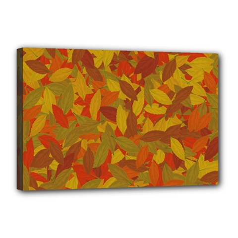 Orange Autumn Canvas 18  X 12  by Valentinaart