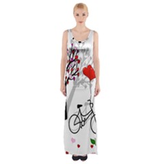 Love Design Maxi Thigh Split Dress by Valentinaart