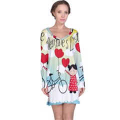 Daydream  Long Sleeve Nightdress by Valentinaart